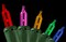 Merry and Light 50-Count Pink and Yellow Mini Christmas Light Set, 9.15ft Green Wire